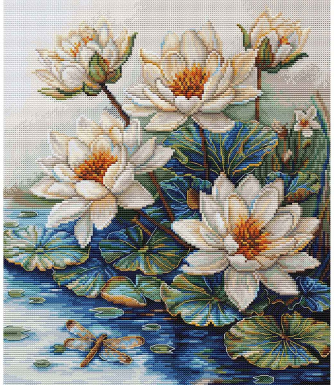 Набор для вышивания «Озеро с водяными лилиями»