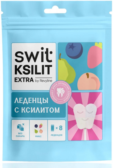 Леденцы на палочке «Swit Ksilit Extra Mix»