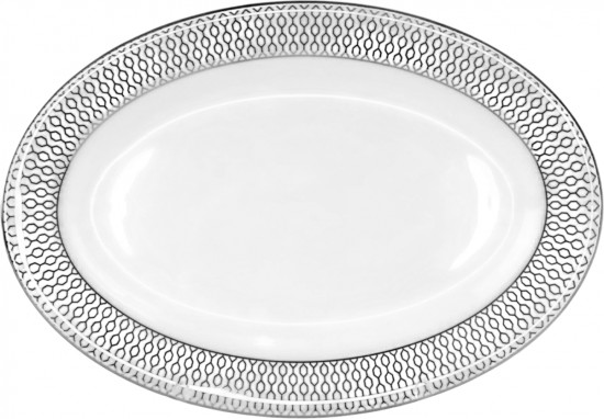 Блюдо овальное «Севилья серебро»