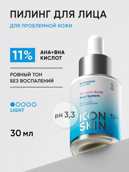 Пилинг для проблемной кожи «Anti-Acne Smart Peel System 11%»
