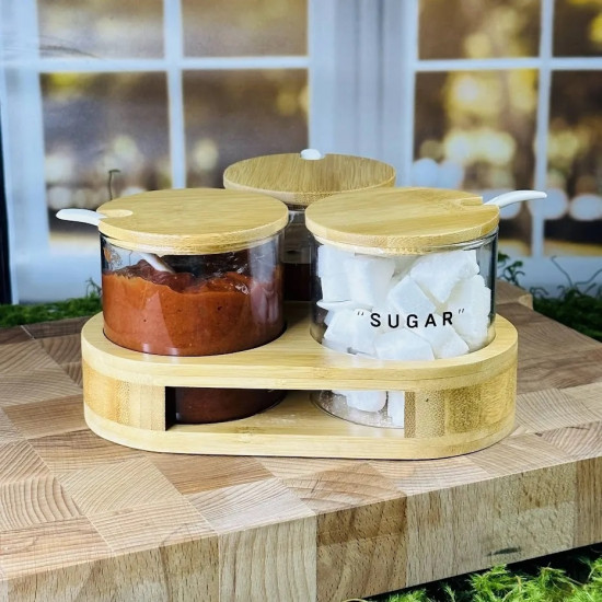 Набор для специй с ложками на подставке