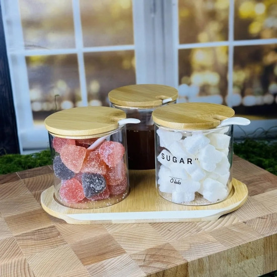 Набор для специй с ложками на подставке