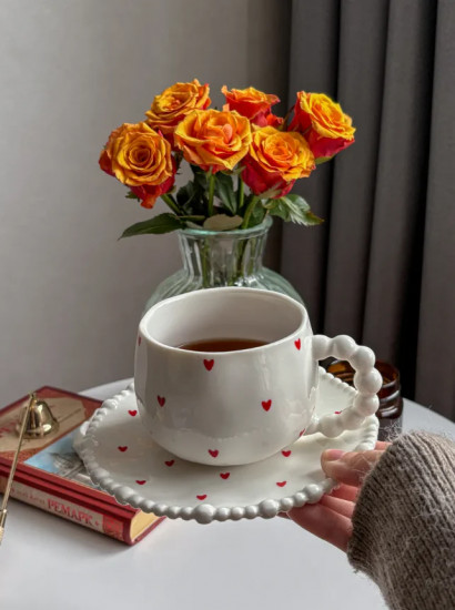 Чайная пара «Сердечки»