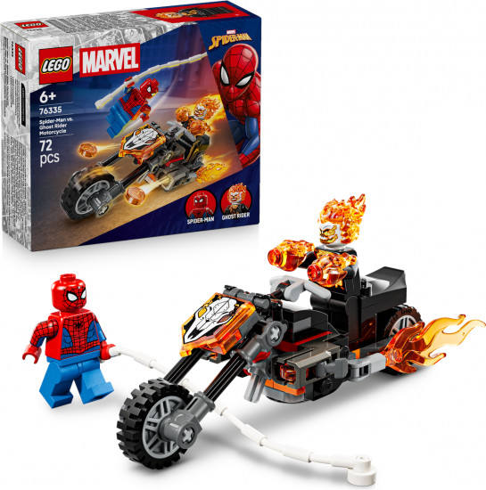 Конструктор LEGO® 76335 Человек-паук против Призрачного гонщика на мотоцикле