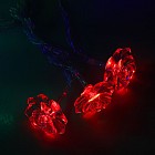 Гирлянда «Метраж» с насадкой «Роза 3D» 5 м, LED-20-220V, красный-зеленый/красный-синий