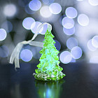 Подвеска световая «Снежная елочка», 8 см, 1 LED