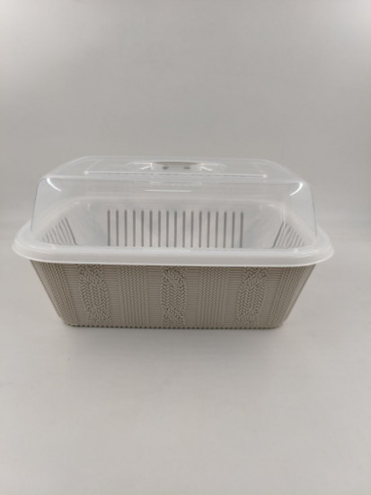 Хлебница с крышкой и корзиной