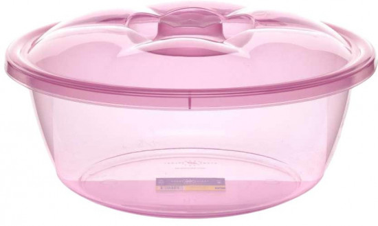 Миска круглая с крышкой