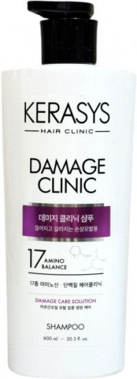 Восстанавливающий протеиновый шампунь для поврежденных волос «Damage Clinic Protein Shampoo»