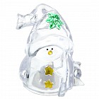 Игрушка световая «Снеговик-звезда», 1 LED, мультицвет