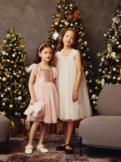 Платье нарядное для девочек на бретельках