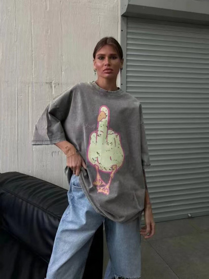 Футболка базовая женская «Гусь обнимусь»