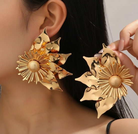 Серьги «Золотое цветение»