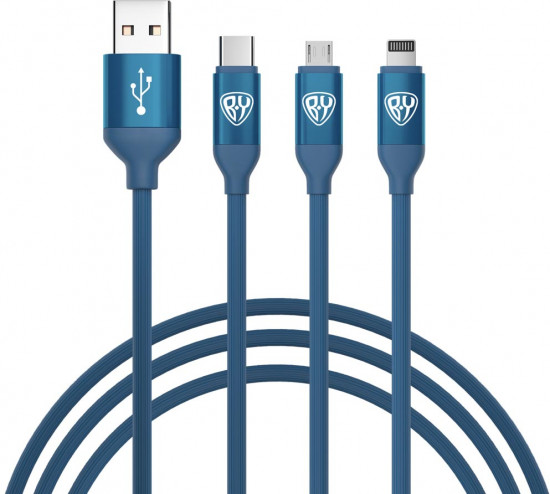 Кабель для зарядки 3в1 iP-micro USB-Type-C