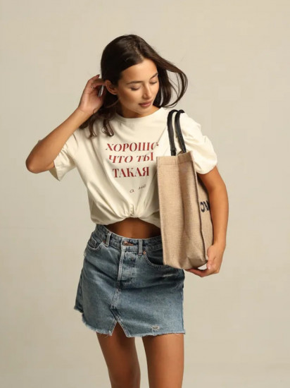 Женская  футболка свободного кроя