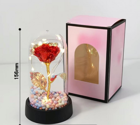 Светодиодный ночник «Роза в колбе»