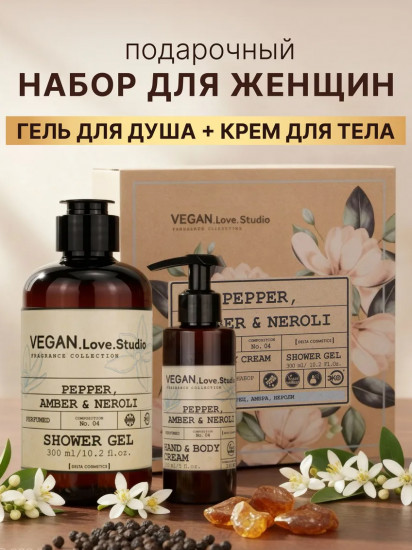 Подарочный набор для женщин «Pepper, Amber, Neroli. Перец, амбра, нероли»