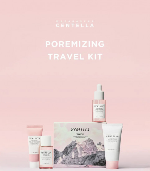 Дорожный набор для ухода за порами с центеллой из Мадагаскара