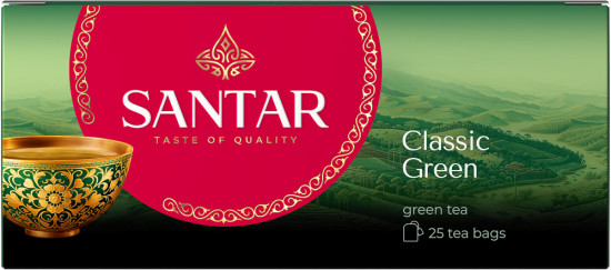 Чай зеленый пакетированный «Classic Green. Классик Грин»