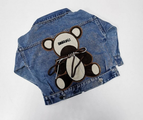 Джинсовая куртка на спине «Bear»