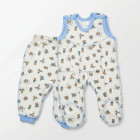 экрю/голубой