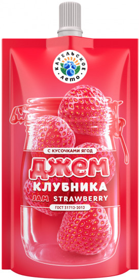 Джем «Клубника с кусочками ягод»