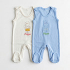 экрю/голубой