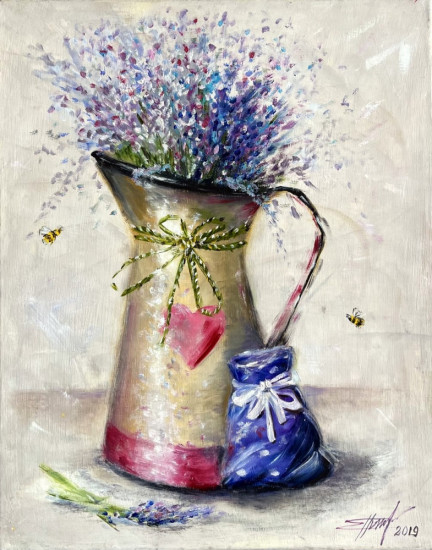 Картина маслом «Лавандовое настроение»