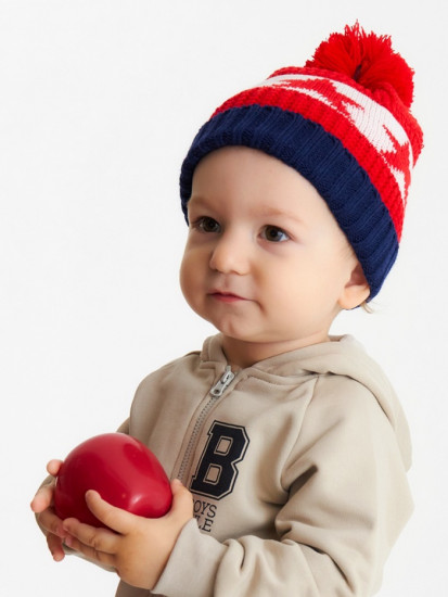 Шапка детская с помпоном