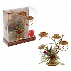 Подсвечник на три свечи «Ягодки»