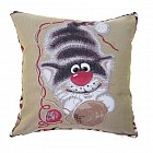 Наволочка декоративная «Кот клубок» (50х50 см, гобелен, полиэстер)