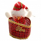 Карнавальный аксессуар конфетница «Снеговичок»