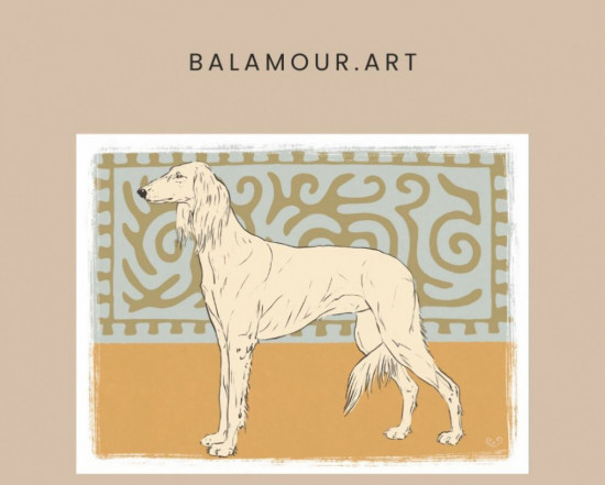 Картина на холсте интерьерная «Tazy»