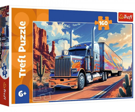 Пазл «Грузовик на дороге»