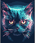 Картина по номерам «Кибер кот»