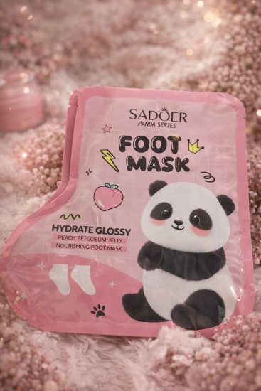 Увлажняющая тканевая маска для ног «Panda с персиком»