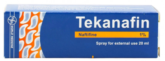 Противогрибковый спрей для стоп «Теканафин. Tekanafin 1%»