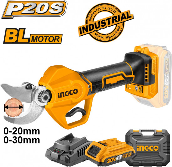 Аккумуляторный секатор INGCO
