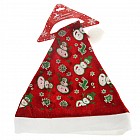 Колпак веселые снеговики 39x27 см