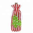 Одежда на бутылку «Елочка со снежинками»