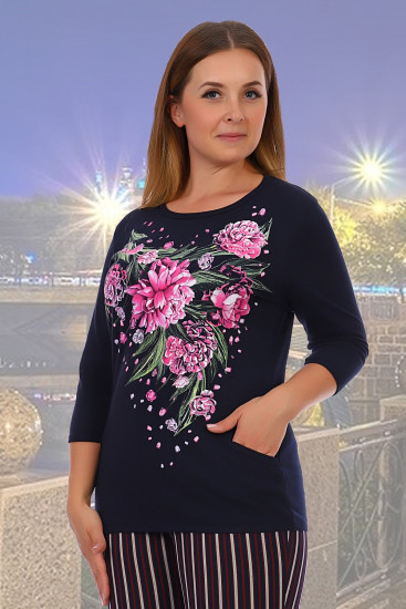 Джемпер женский «Пионы»