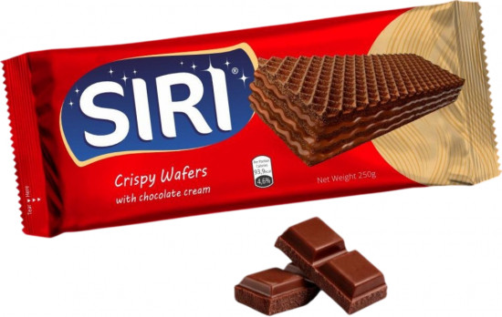 Вафли молочные с шоколадной начинкой «Siri»