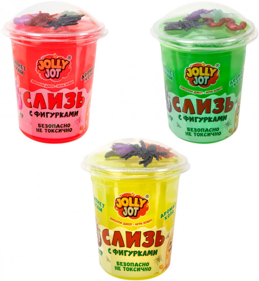 Набр слаймов «Слизь с фигурками. Насекомые»
