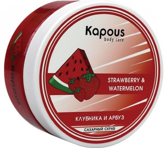 Скраб для тела с экстрактом клубники и арбуза