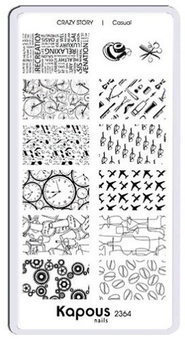 Пластина для стемпинга «Casual»