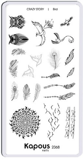 Пластина для стемпинга «Bird»