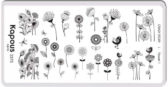 Пластина для стемпинга «Flower 1»