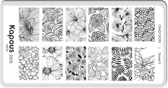 Пластина для стемпинга «Flower 3»