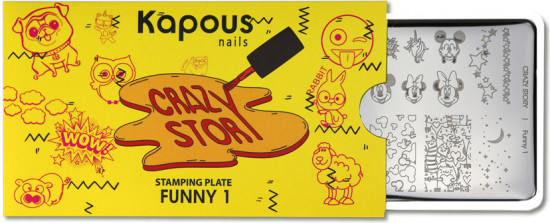 Пластина для стемпинга «Funny 1»