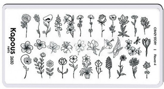 Пластина для стемпинга «Flower 4»